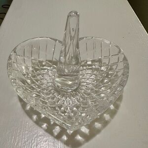 Heart-Shaped Crystal Ring Holder